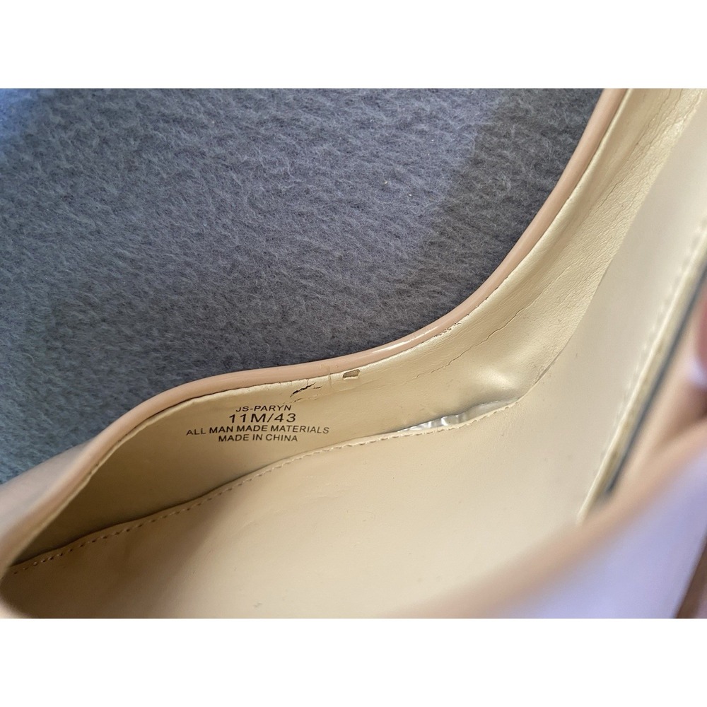 Jessica Simpson Women's Size 11 D'Orsay High Heel Pumps Stiletto Glossy Beige - Picture 6 of 6